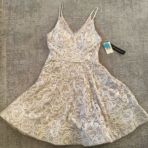 My Michelle Ivory Lace Dress